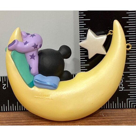 1999 HALLMARK KEEPSAKE ORNAMENT QXD4087 BABY MICKEY'S SWEET DREAMS MICKEY & CO. - Picture 6 of 6